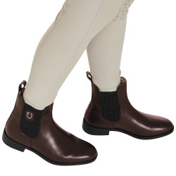 Unisex-Stiefeletten mit seitlichen Gummizügen Classic Equestro Dunkelbraun