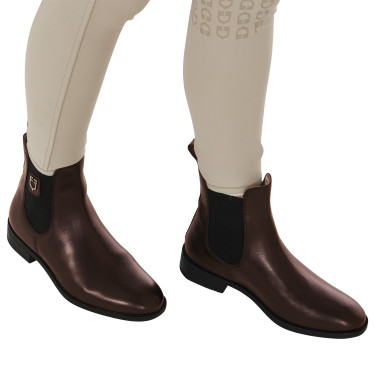 Unisex-Stiefeletten mit seitlichen Gummizügen Classic Equestro Dunkelbraun