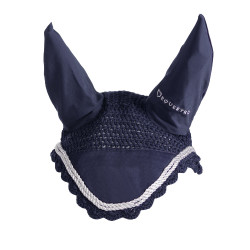 Gehäkelte Fliegenhaube mit Cordura Equestro Marine Marineblau