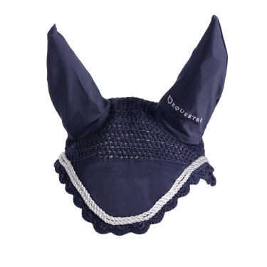 Gehäkelte Fliegenhaube mit Cordura Equestro Marine Marineblau