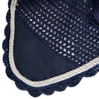 Gehäkelte Fliegenhaube mit Cordura Equestro Marine Marineblau