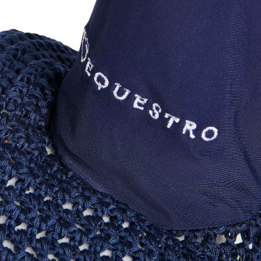 Gehäkelte Fliegenhaube mit Cordura Equestro Marine Marineblau