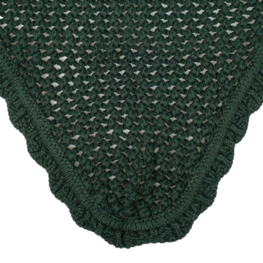 Pony-Fliegenhaube aus Baumwolle mit elastischen Ohren Equestro Grün Gr&uuml;n