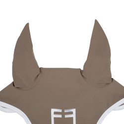 Fliegenhaube aus technischem Gewebe White Line Edition Equestro Walnuss Braun