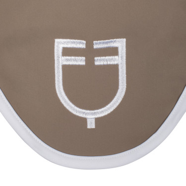 Fliegenhaube aus technischem Gewebe White Line Edition Equestro Walnuss Braun