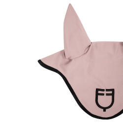 Fliegenhaube aus technischem Gewebe mit GP Equestro Logo, limitierte Edition Rosa / Schwarz