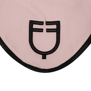 Fliegenhaube aus technischem Gewebe mit GP Equestro Logo, limitierte Edition Rosa / Schwarz