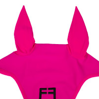 Technische Stoff-Fliegenhaube mit Equestro-Logo Fuchsia / Schwarz Rosa