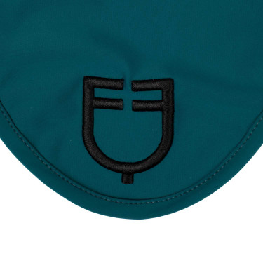 Technische Stoff-Fliegenhaube mit Equestro-Logo Petrol / Schwarz Blau