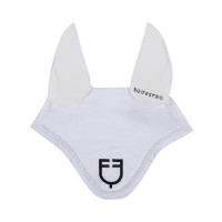 Fliegenhaube aus Baumwolle mit zentralem New Style Equestro-Logo Schwarz