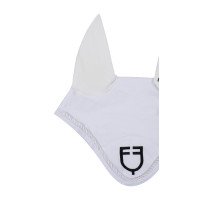 Fliegenhaube aus Baumwolle mit zentralem New Style Equestro-Logo Schwarz