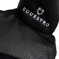 Fliegenhaube aus antibakterieller Baumwolle Equestro Schwarz / schwarz