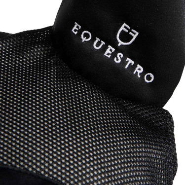 Fliegenhaube aus antibakterieller Baumwolle Equestro Schwarz / schwarz