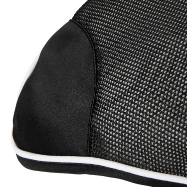 Fliegenhaube aus antibakterieller Baumwolle Equestro Schwarz / schwarz