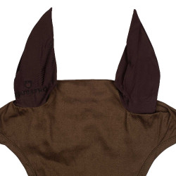 Fliegenschutzhaube Basiskollektion mit elastischen Ohren Equestro Braun