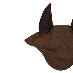 Fliegenschutzhaube Basiskollektion mit elastischen Ohren Equestro Braun