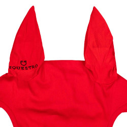 Fliegenschutzhaube Basiskollektion mit elastischen Ohren Equestro Rot
