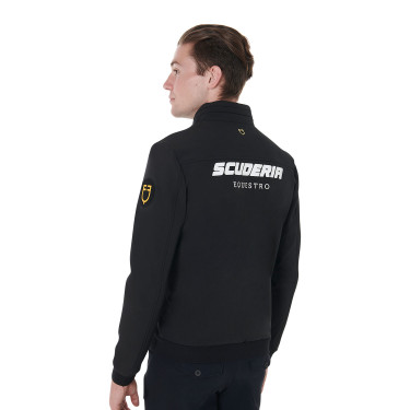 Herrenjacke aus technischem Gewebe Kollektion Scuderia Equestro Schwarz