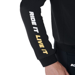 Herrenjacke aus technischem Gewebe Kollektion Scuderia Equestro Schwarz