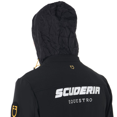Herrenjacke aus technischem Gewebe Kollektion Scuderia Equestro Schwarz