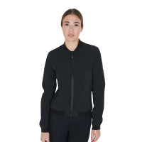 Damenjacke aus technischem Gewebe Equestro Schwarz Damenjacke aus technischem Gewebe Equestro Schwarz