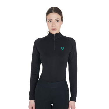 Damen-Funktionsshirt mit langen Ärmeln und enger Passform Equestro Damen-Funktionsshirt mit langen Ärmeln und enger Passform Equestro