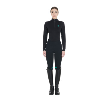 Damen-Funktionsshirt mit langen Ärmeln und enger Passform Equestro Damen-Funktionsshirt mit langen Ärmeln und enger Passform Equestro