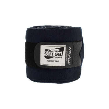 Gel- und Fleecebandagen Acavallo paarweise Blau
