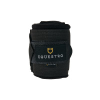 Atmungsaktive Fleece- und Elastik-Arbeitsbandagen im 4er-Set Equestro Schwarz Atmungsaktive Fleece- und Elastik-Arbeitsbandagen im 4er-Set Equestro Schwarz