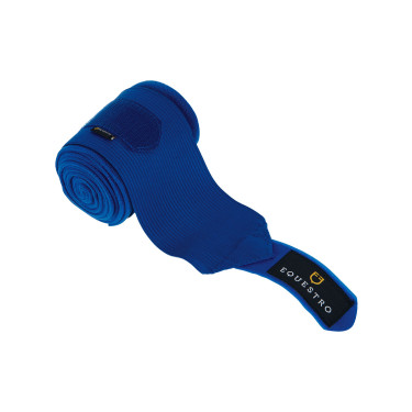 Atmungsaktive Fleece- und Elastik-Arbeitsbandagen im 4er-Set Equestro Königsblau Atmungsaktive Fleece- und Elastik-Arbeitsbandagen im 4er-Set Equestro Königsblau