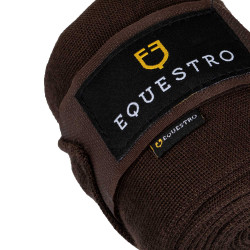 Ruhebandagen aus Wolle, 4er-Set, Equestro Braun