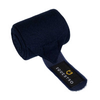 Ruhebandagen aus Wolle, 4er-Set, Equestro Schwarz
