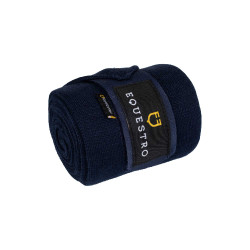 Ruhebandagen aus Wolle, 4er-Set, Equestro Marine Marineblau