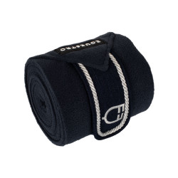 Bandas de polo transpirables Diamond por 4 Equestro Marine Marineblau