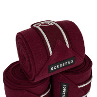 Bandas de polo para pony con logo bordado Diamond en juego de 4 Equestro Weiß Weiß Bandas de polo para pony con logo bordado Diamond en juego de 4 Equestro Weiß Weiß