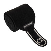 Bandas de polo para pony con logo bordado Diamond en juego de 4 Equestro Weiß Wei&amp;szlig;