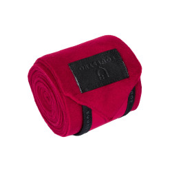 Polo-Bandagen 4er-Set Equestro Wein / Schwarz Rot