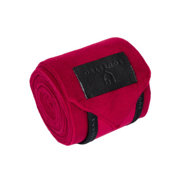 Polo-Bandagen 4er-Set Equestro Wein / Schwarz Rot