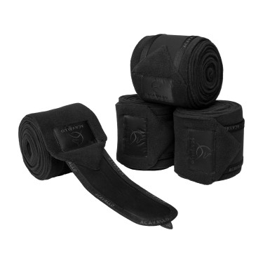 Polobanden aus Antipilling-Fleece mit Klettverschluss Acavallo, 4er-Set