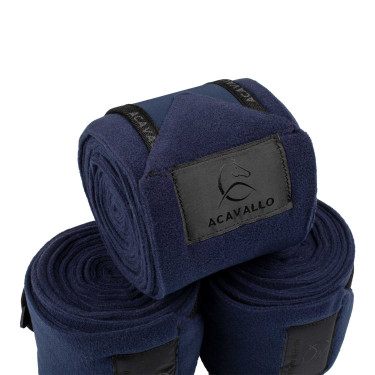 Polobanden aus Antipilling-Fleece mit Klettverschluss Acavallo, 4er-Set Tiefblau / Schwarz Marineblau Polobanden aus Antipilling-Fleece mit Klettverschluss Acavallo, 4er-Set Tiefblau / Schwarz Marineblau