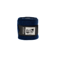 Polobanden aus reiner Schurwolle mit Acavallo-Gel im Paar Blau