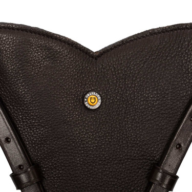 Einstellbarer Martingalhalter Equestro Dunkelbraun
