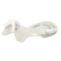 Therapeutisches Gel-Pad Vordererhöhend aus ökologischer Wolle Acavallo Transparent / Weiß