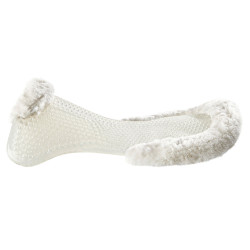 Therapeutisches Gel-Pad Vordererhöhend aus ökologischer Wolle Acavallo Transparent / naturfarben