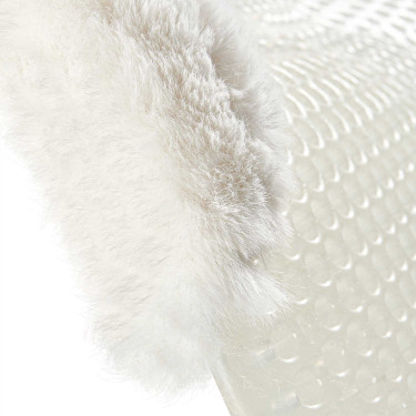 Therapeutisches Gel-Pad Vordererhöhend aus ökologischer Wolle Acavallo Transparent / naturfarben