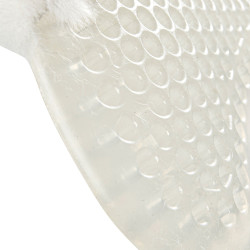 Therapeutisches Gel-Pad Vordererhöhend aus ökologischer Wolle Acavallo Transparent / naturfarben