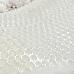 Therapeutisches Gel-Pad Vordererhöhend aus ökologischer Wolle Acavallo Transparent / naturfarben