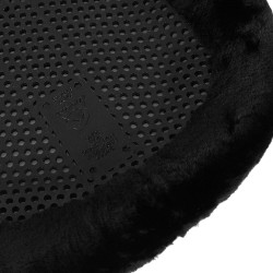 Therapeutisches Gel-Pad Vordererhöhend aus ökologischer Wolle Acavallo Schwarz / schwarz