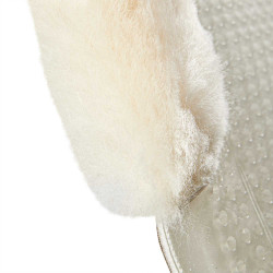 Therapeutisches Gel-Pad mit Ausschnitt und Rand aus Schafwolle mit Dri-Lex Acavallo Transparent / naturfarben Therapeutisches Gel-Pad mit Ausschnitt und Rand aus Schafwolle mit Dri-Lex Acavallo Transparent / naturfarben