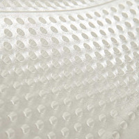 Therapeutisches Gel-Pad mit Ausschnitt und Rand aus Schafwolle mit Dri-Lex Acavallo Transparent / Weiß